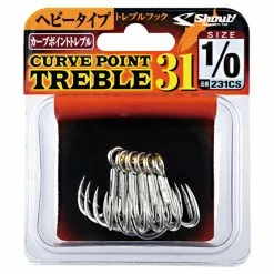 Shout® Shout Curve Point Treble Hook 31