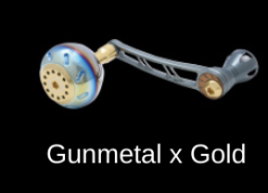 Livre Power Handle 70-75 (Daiwa Compatible) -Spinning Reels Sales Gunmetal x Gold 403a75aa b72d 45ad 8261 54ef2ed49cd8