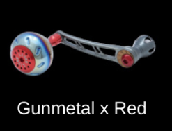 Livre Power Handle 70-75 (Daiwa Compatible) -Spinning Reels Sales Gunmetal x red d4ac35a1 be13 4a29 a280 d06dd75ccf48