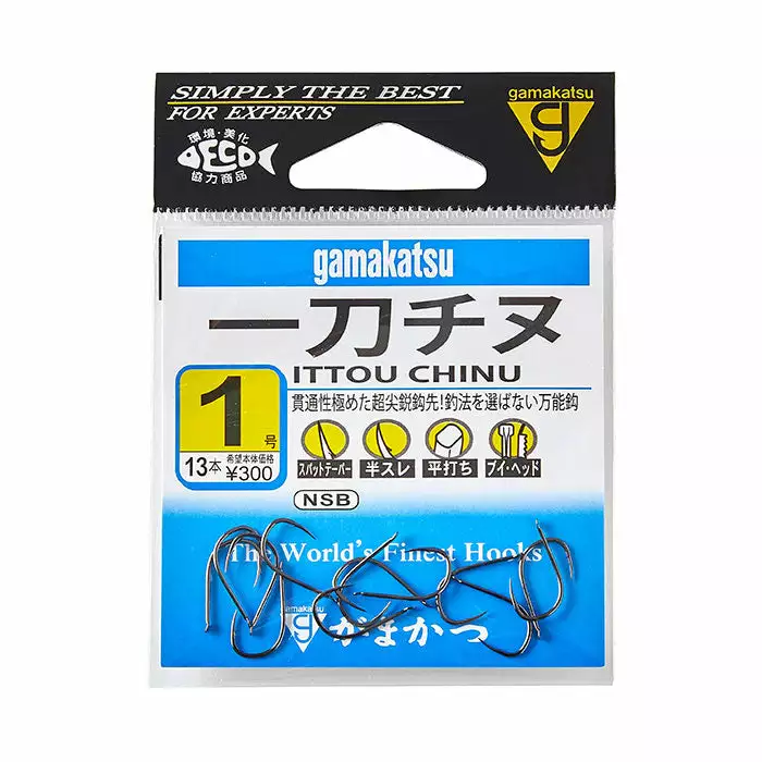 Gamakatsu Ittou Chinu Iso Hook 3 Gamakatsu Ittou Chinu Iso Hook
