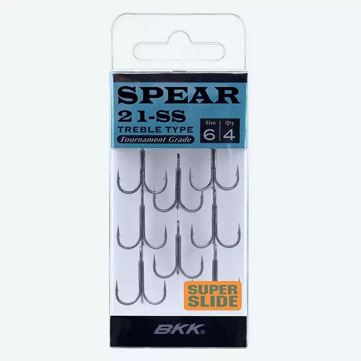 BKK Spear Super Slide 1x Treble Hooks BT621-SS 3 BKK Spear Super Slide 1x Treble Hooks BT621-SS