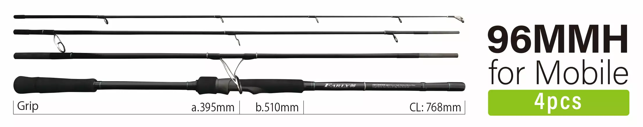 Yamaga Blanks Early For Mobile 96MMH Travel Rod 4 Yamaga Blanks Early For Mobile 96MMH Travel Rod - Image 2