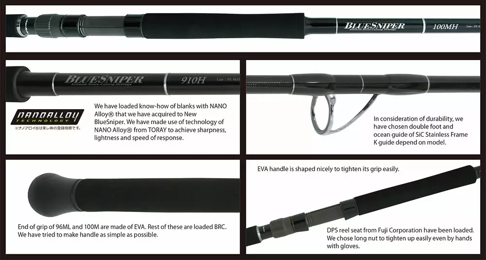 Yamaga Blanks Blue Sniper Shore Casting 106H PS 5 Yamaga Blanks Blue Sniper Shore Casting 106H PS - Image 3